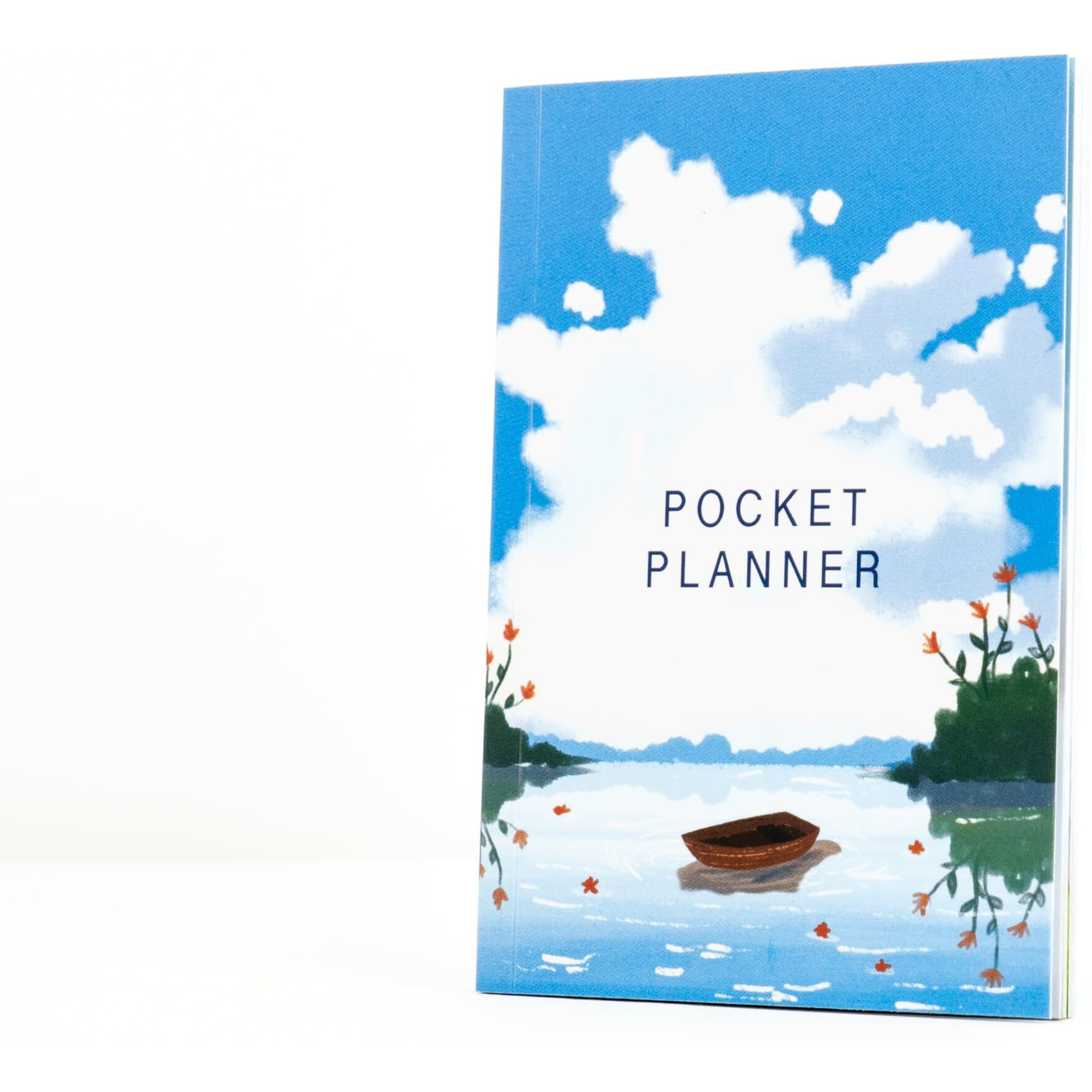 Factor Notes Undated Planner 12 Months Organizer|Monthly & Weekly Layouts|Pocket Size (Ripples Under The Sky)