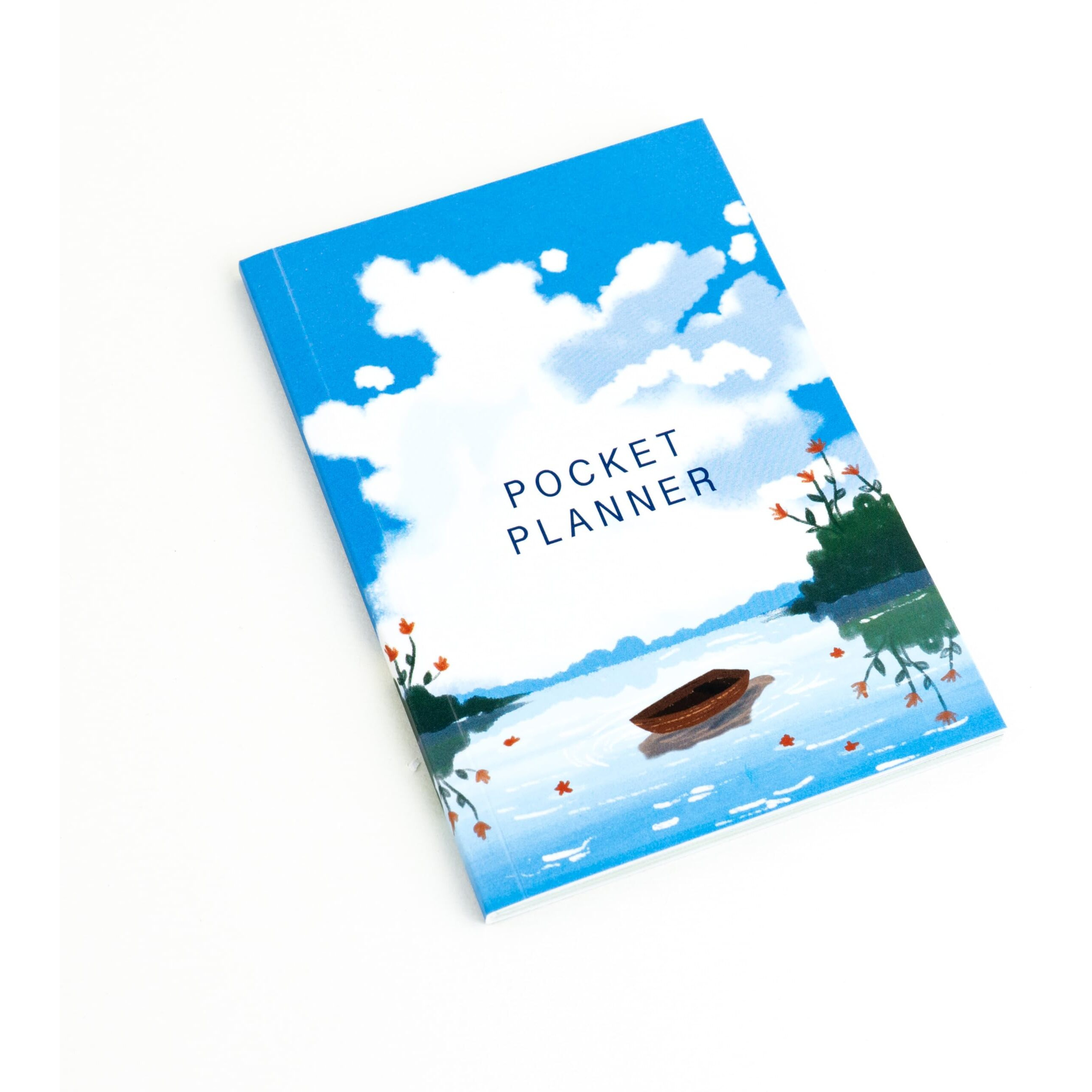 Factor Notes Undated Planner 12 Months Organizer|Monthly & Weekly Layouts|Pocket Size (Ripples Under The Sky)