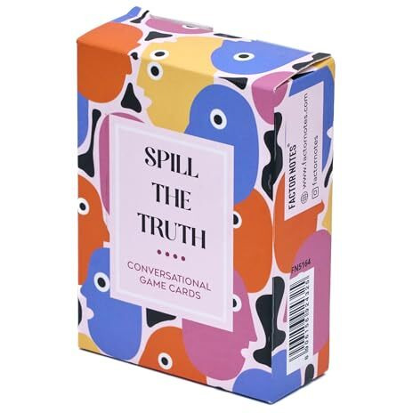 Factor Notes Adults Conversation Card Game  Spill The Truth