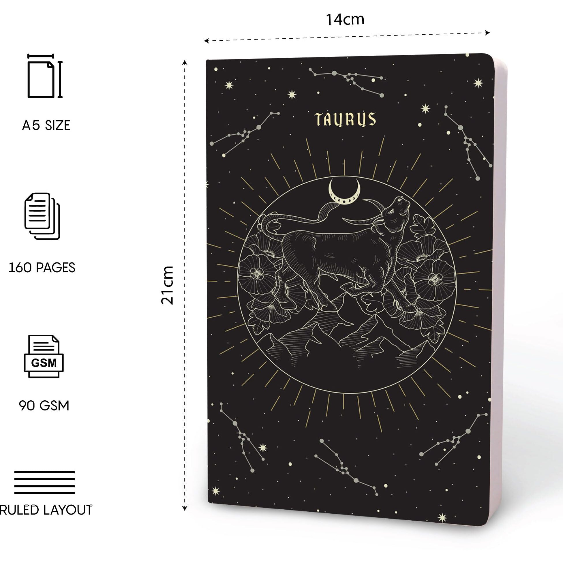 Factor Notes A5 Notebook Ruled | 90 Gsm | 160 Pages(Taurus)