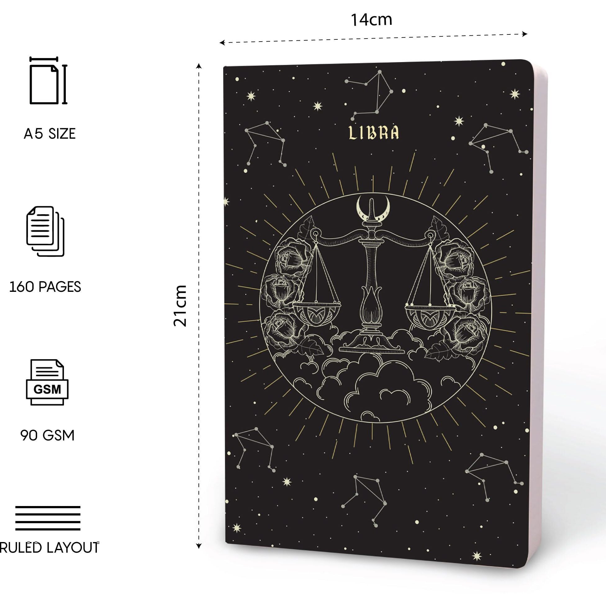 Factor Notes A5 Notebook Ruled | 90 Gsm | 160 Pages(Libra)