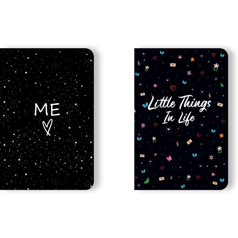 Set Of 2 Combo Pack|B6 Notebook|90 Gsm Ruled Journals For School, Office & Daily Notes | Compact & Travel-Friendly