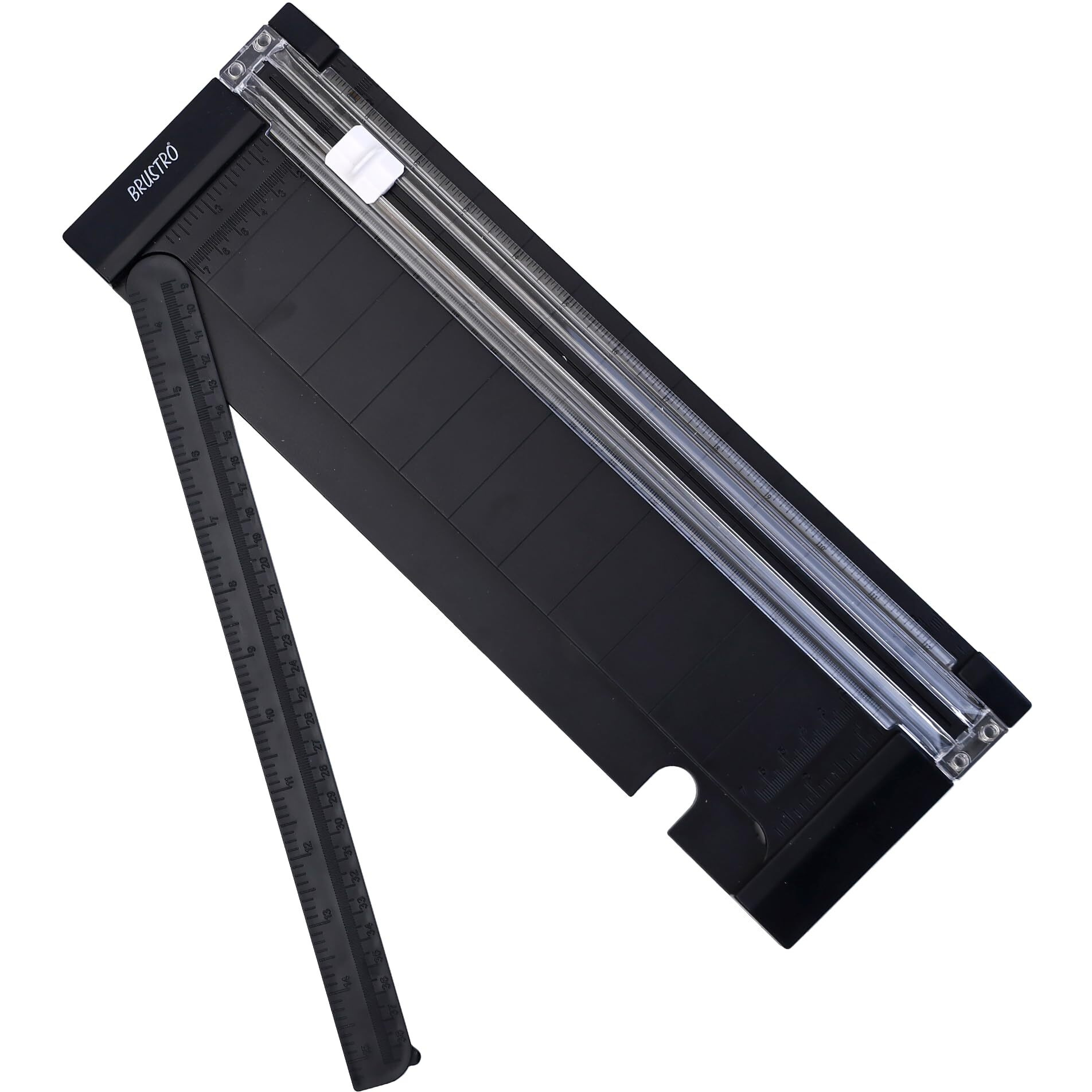 Brustro Trim Master Small Paper Trimmer, Portable A4 Paper Cutter | 12 Inches, Sks-7 Blade | Ideal For Scrapbook, Cardstock, Label, Origami, Card, Laminated Paper, Photo, Coupon And Craft Project