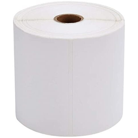 Brustro Self Adhesive White Direct Thermal Shipping 500 Labels Stickers Roll, 4 X 6-Inch (100X150 Mm - 1-Inch Core, Used For Printing Shipping Labels(White, 4&quotX 6") Pack Of 1