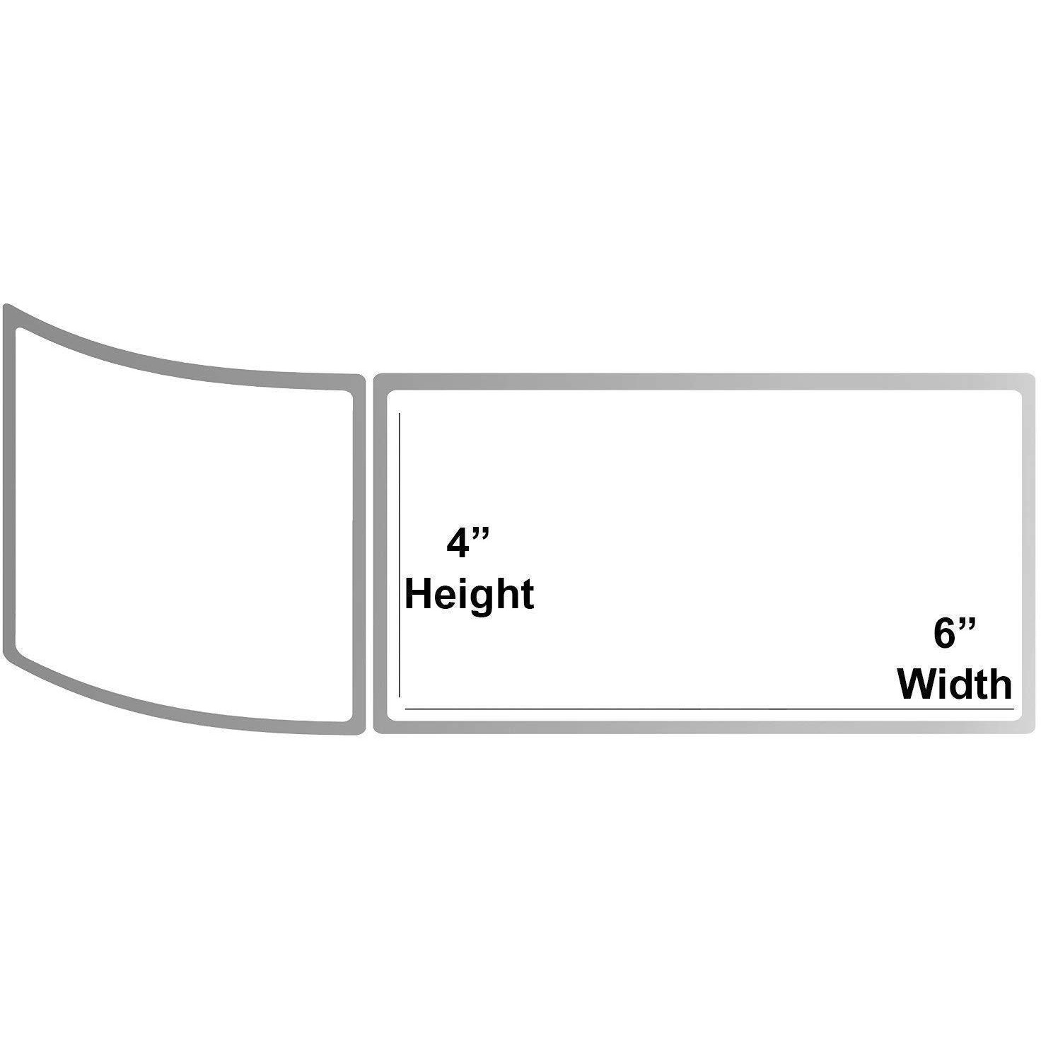 Brustro Self Adhesive White Direct Thermal Shipping 500 Labels Stickers Roll, 4 X 6-Inch (100X150 Mm - 1-Inch Core, Used For Printing Shipping Labels(White, 4&quotX 6") Pack Of 1