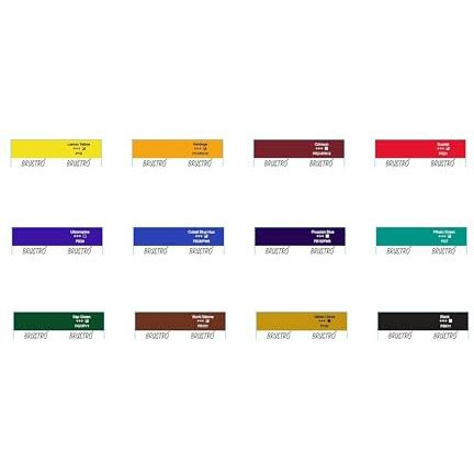 Brustro Artist's Watercolour Paint |5Ml Tubes Set Of 12 Colours| Ideal For Landscape, Portrait, Paper, Painting, Artist, Professional Watercolor, Transparent Colors, Painting Dry & Wet, Fine Art