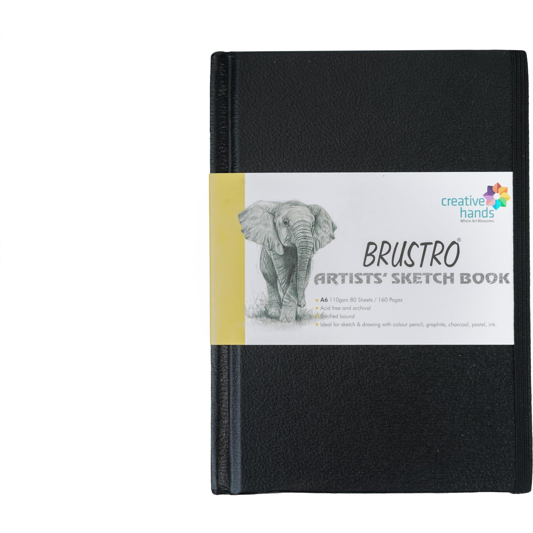 Brustro Artists Sketch Book A6 Size Stitched Bound 160 Pages 110 Gsm (Acid Free)