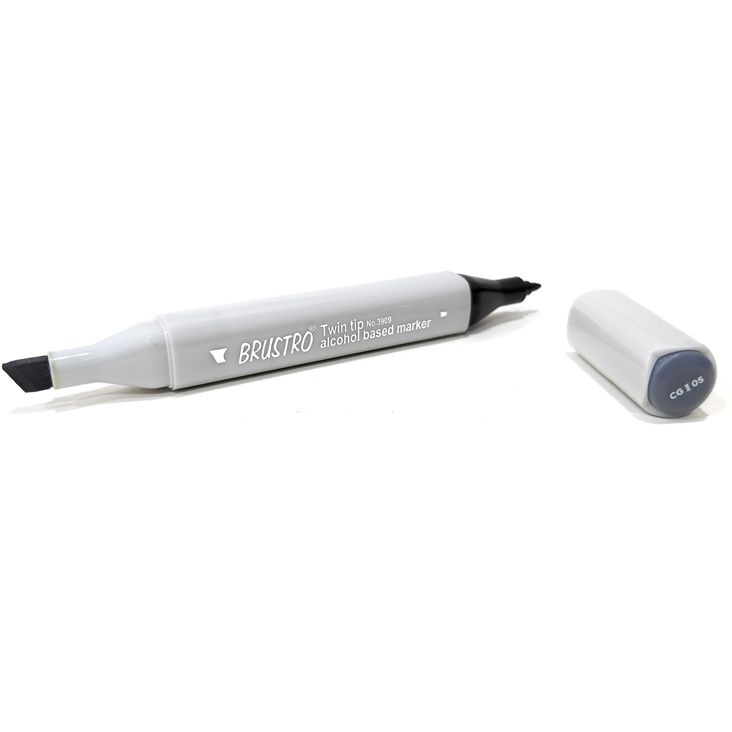 Brustro Twin Tip Alcohol Based Marker Cool Grey Ii 5