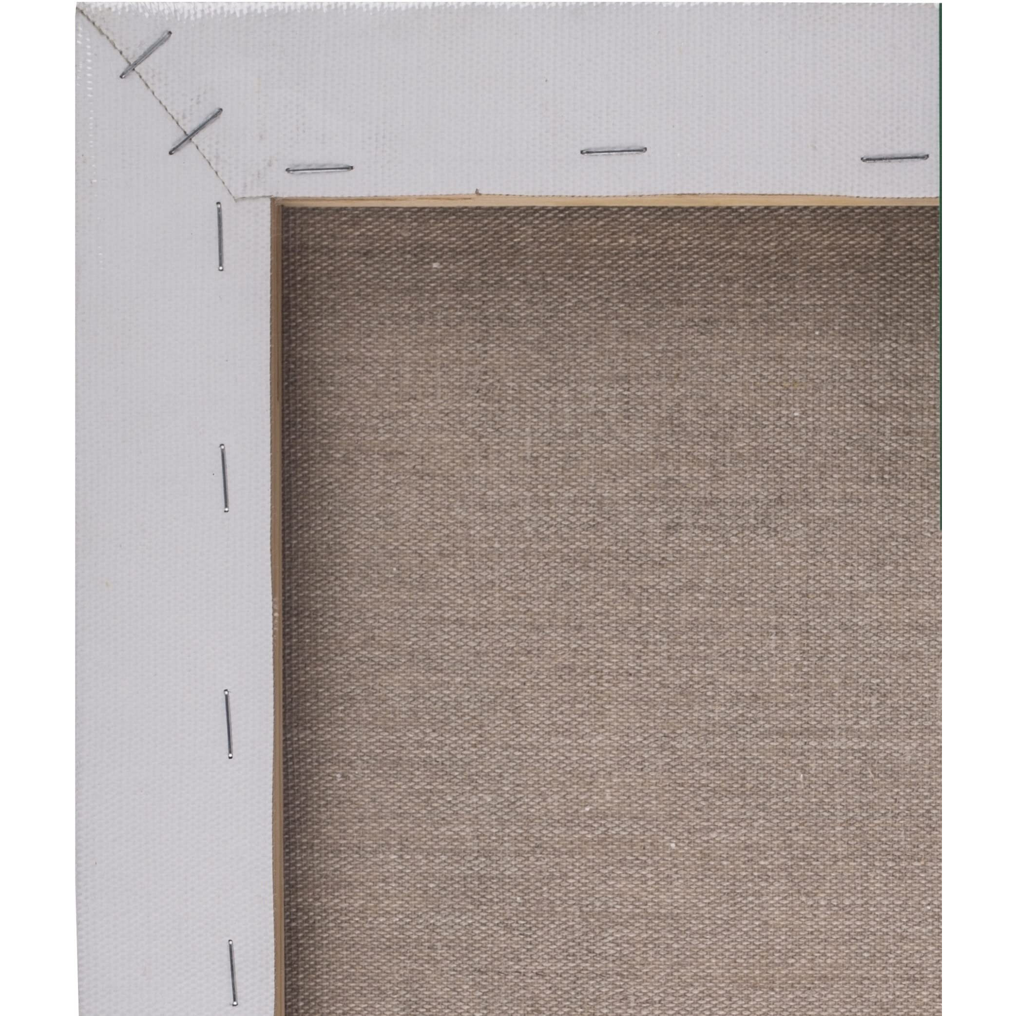 Brustro Artists Stretched Cotton Canvas 6&quotX8" | Medium Grain, Oil Painting, Strudy, Zero Percolation, Acrylic, Ideal For Fine Art Students, Professionals.
