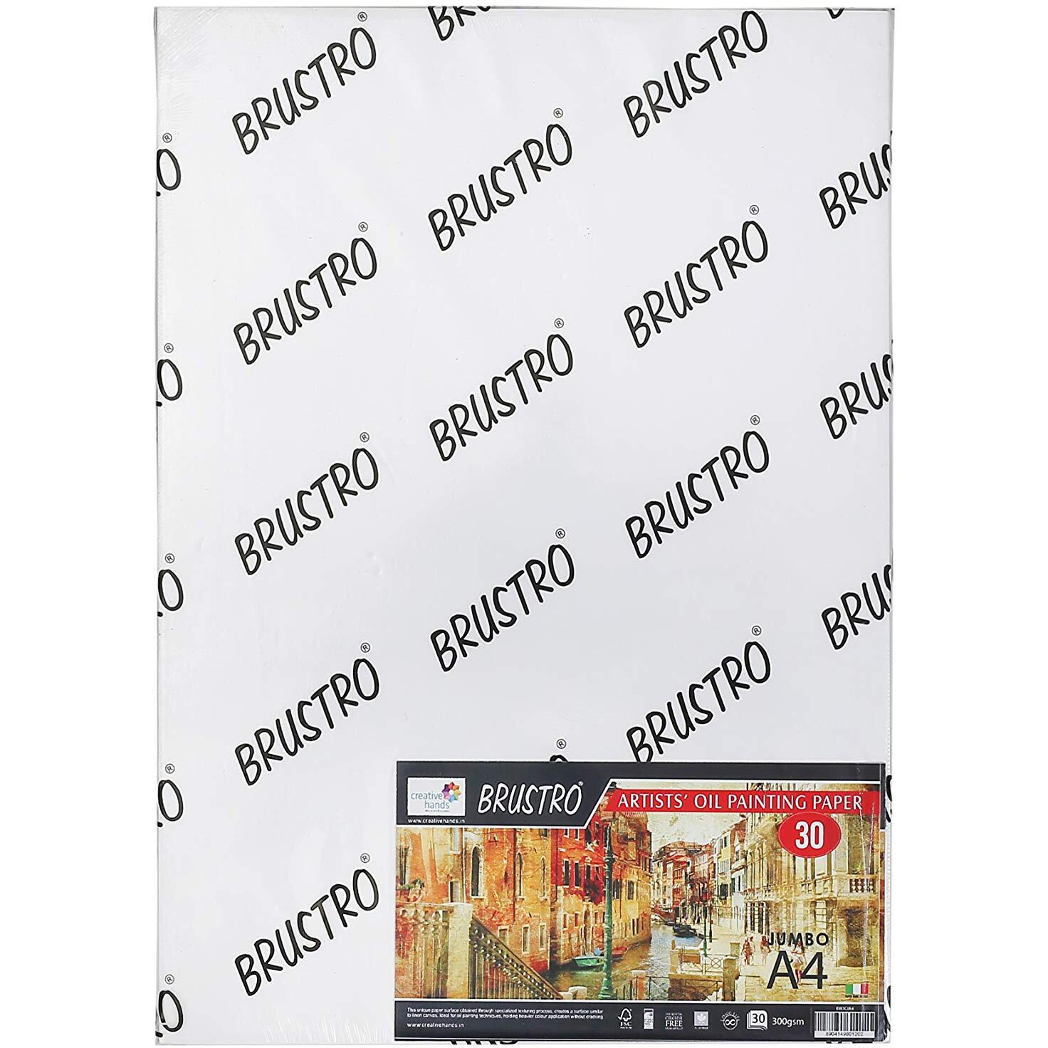 Brustro Artists Oil Paper 300 Gsm Jumbo - A4 (30 Sheets)
