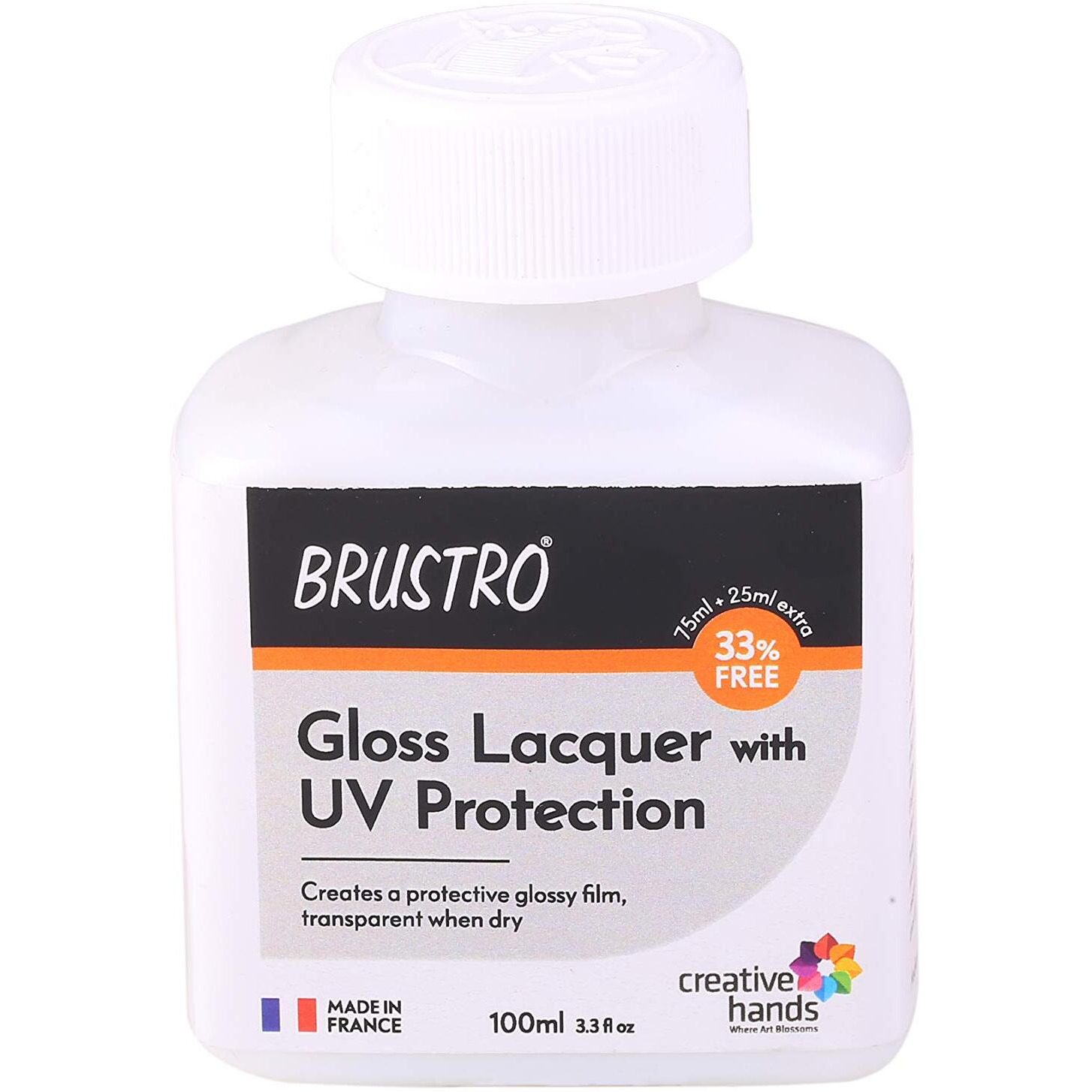 Brustro Professional Gloss Lacquer With Uv Protection 100Ml (75Ml + 25Ml Free)