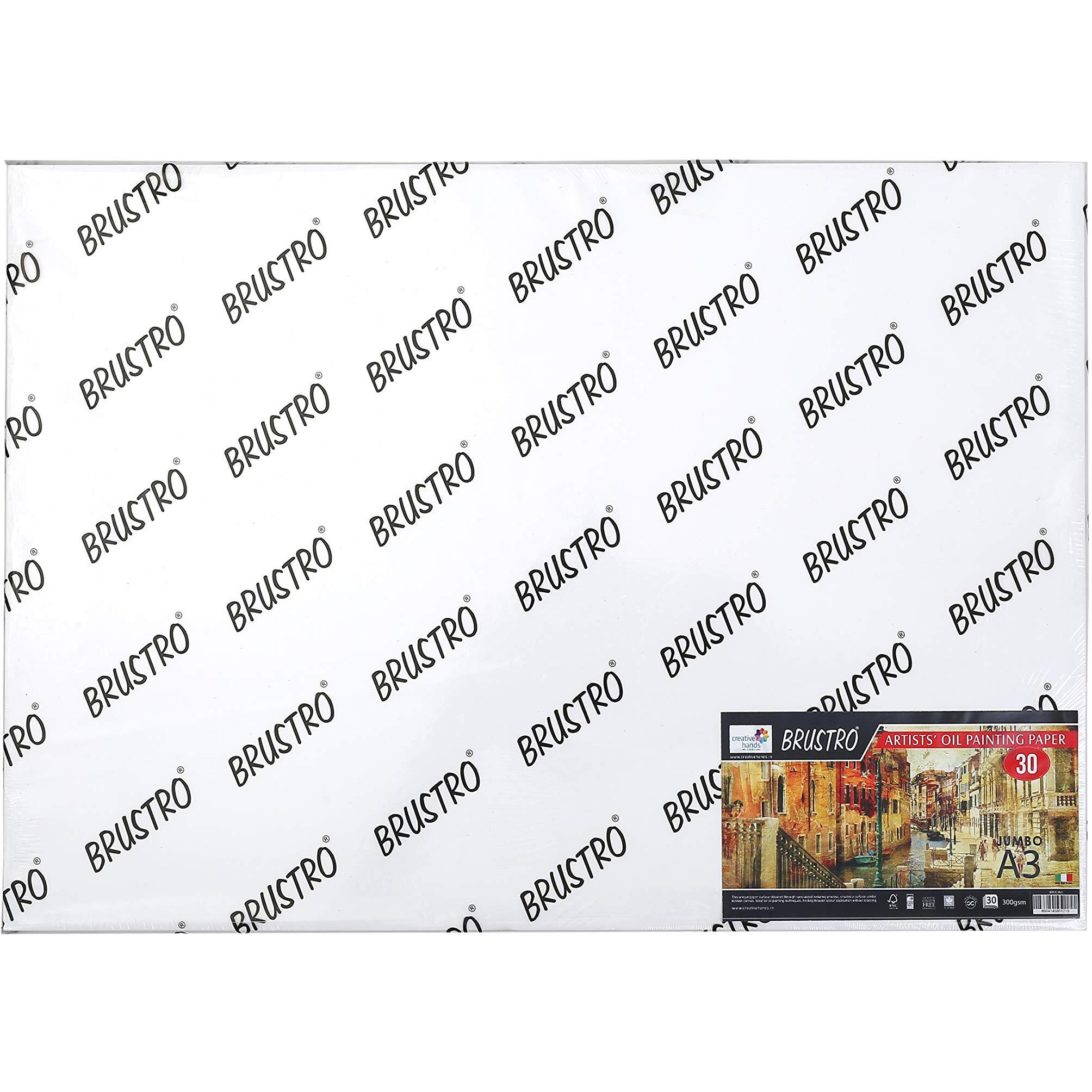 Brustro Artists Oil Paper 300 Gsm Jumbo - A3 (30 Sheets)