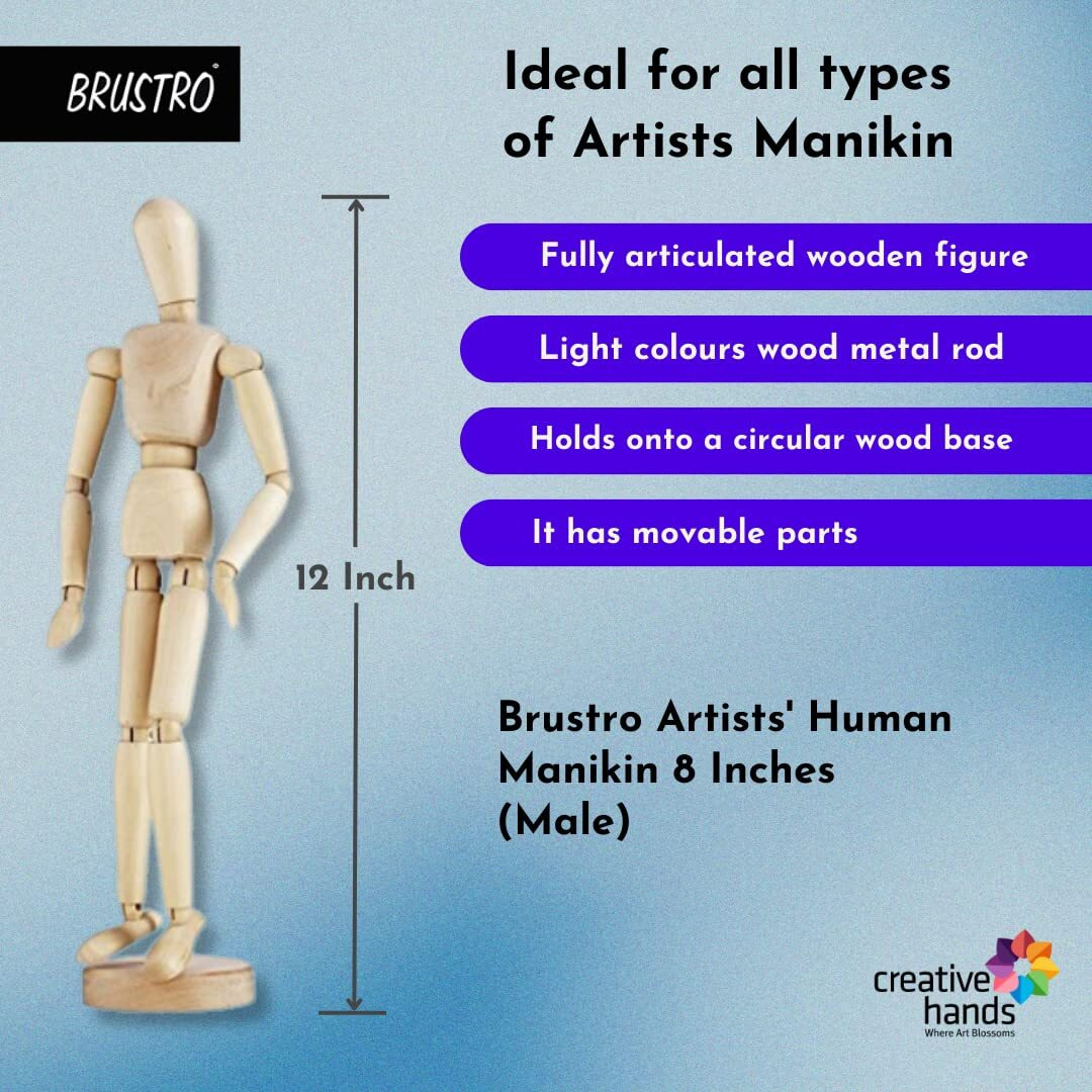 Brustro Manikins (12 Inch Male & Female)