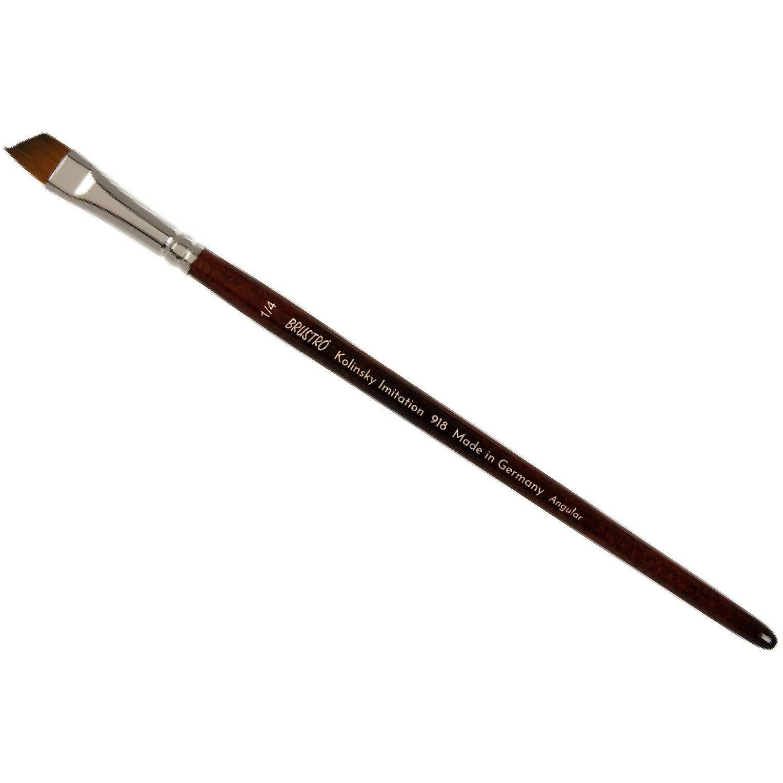 Brustro Kolinsky Imitation Watercolour Angular Brush Size 1/4"