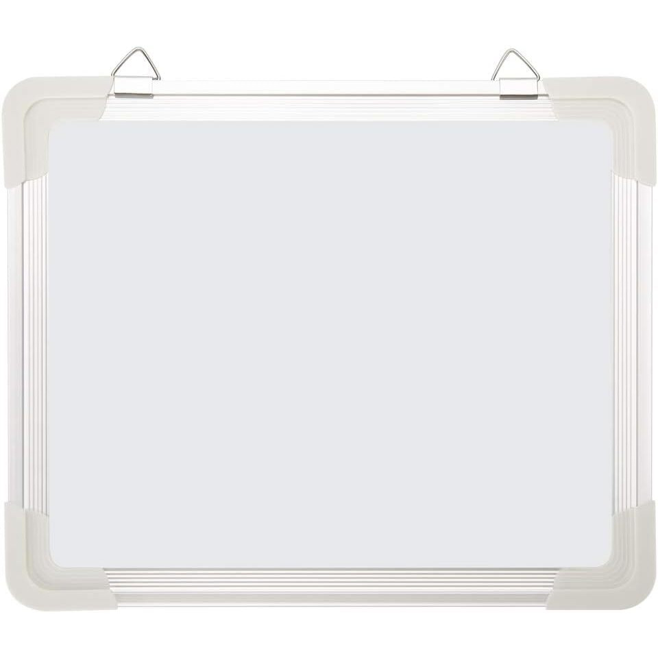 Eclet Alloy Steel, Aluminium Non Magnetic 1 X 1 Feet Double Sided White Board And Chalk Board Front Side Whiteboard Marker Surface And Back Side Chalkboard Surface (1 X 1)