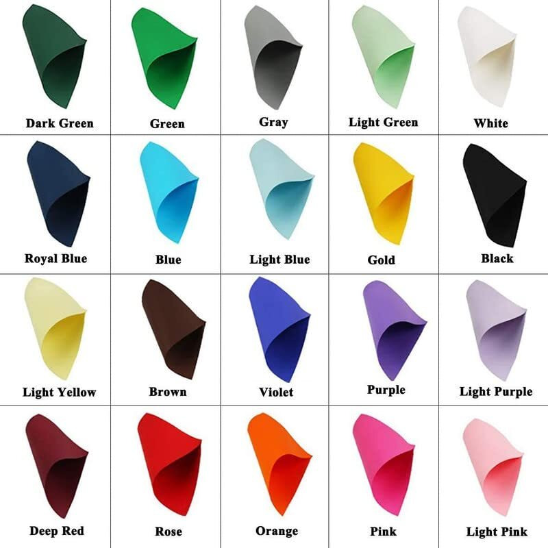 Eclet 40 Pcs Color A4 Medium Size Sheets (10 Colour X 4 Sheet) Art And Craft Paper Double Sided Colored Origami Folding Diy Craft Smooth Finish Home, School, Office Stationery (10 Sheets Each Color)
