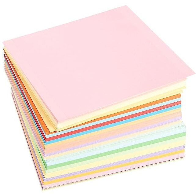 Eclet Neon Origami Paper 15 Cm X 15 Cm Pack Of 100 Sheets (10 Sheet X 10 Color) Fluorescent Color Both Side Coloured For Origami, Scrapbooking, Project Work.29