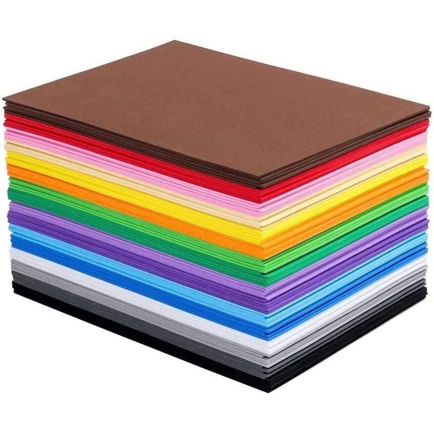 Eclet 40 Pcs Color A4 Medium Size Sheets (10 Sheets Each Color) Art And Craft Paper Double Sided Colored Set 298