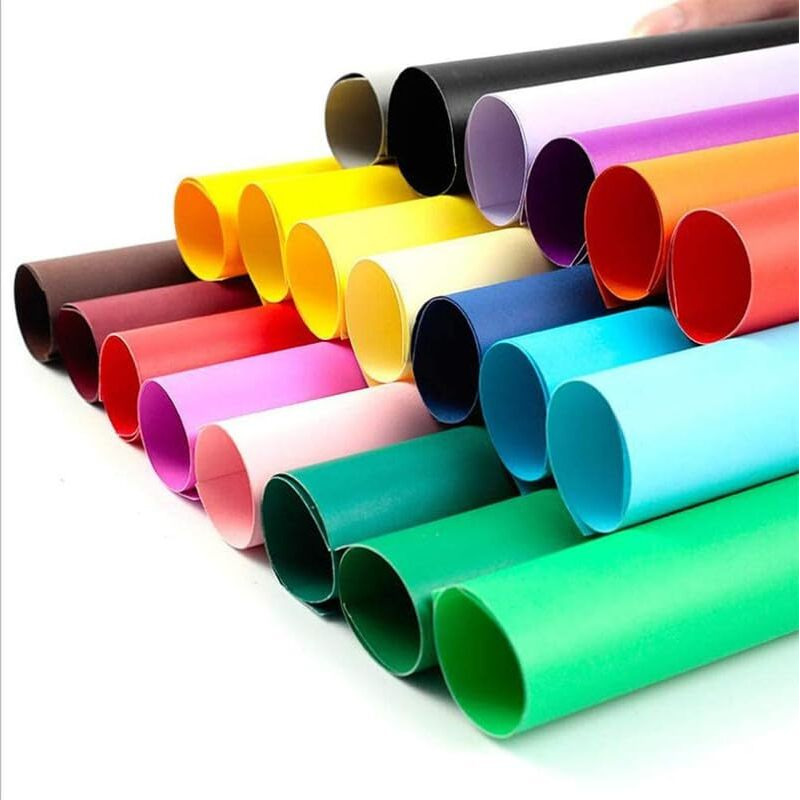 Eclet 40 Pcs Color A4 Medium Size Sheets (10 Sheets Each Color) Art And Craft Paper Double Sided Colored Set 44