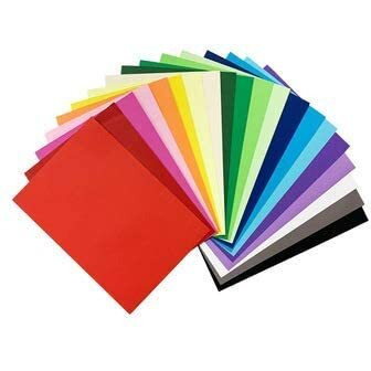 Eclet 40 Pcs Color A4 Medium Size Sheets (10 Sheets Each Color) Art And Craft Paper Double Sided Colored Set 187