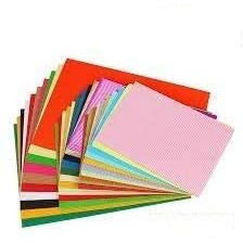 Eclet 40 Pcs Color A4 Medium Size Sheets (10 Sheets Each Color) Art And Craft Paper Double Sided Colored Set 195