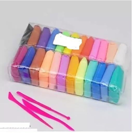 Eclet (Pack Of 1Air Dry Clay, Colorful Children Soft Clay, Creative Art Crafts, Gifts For Kids-Multi Color. Non-Toxic Modeling Magic Fluffy Foam Bouncing Clay Putty Kit For Kids With Tools .161