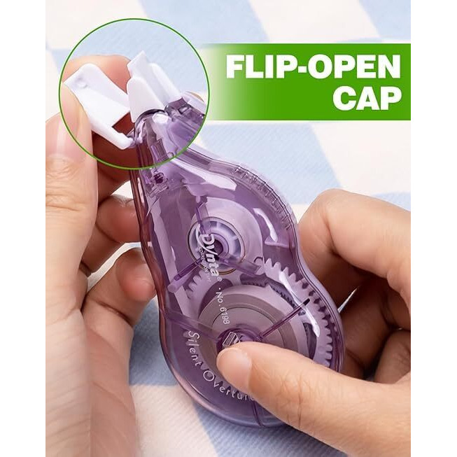 Eclet Correction Tape - Pack Of 3 Pcs Correction Tape 12 Meter X 5 Mm, For Journal, Correction Pen, Whitener For Correction, Stationary Items, Correction Pen Tape (Any 3 Random Color Sent) D (1, 18M)