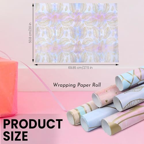 Ofixo Gift Wrapping Paper Sheets | Gift Wrap Roll | Gift Papers Sheets-Gift Cover Paper-Gift Wrapper-Gift Packing Materials- Premium Design Paper Sheets- Pack Of 6 (Multi-Coloured)