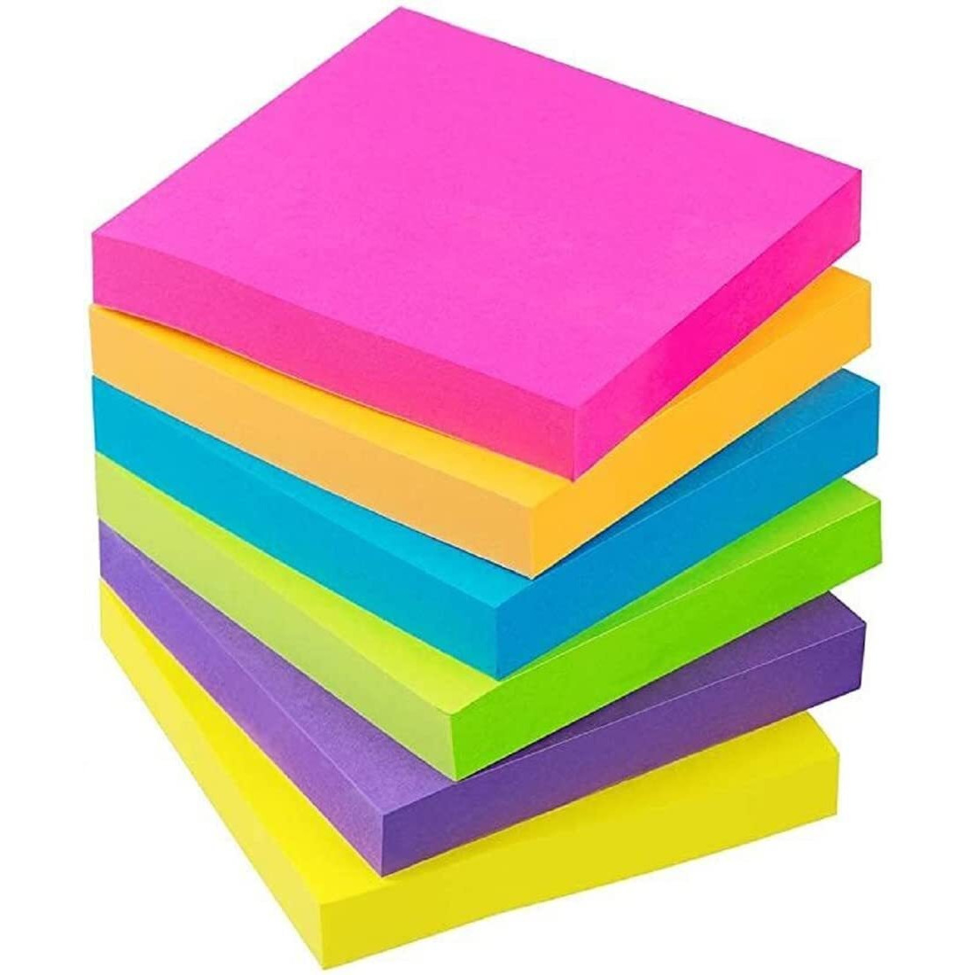 Ofixo Sticky Notes 3X3 Self-Stick Notes 5 Bright Color Strong Adhesive Sticky Notes (400 Pcs)