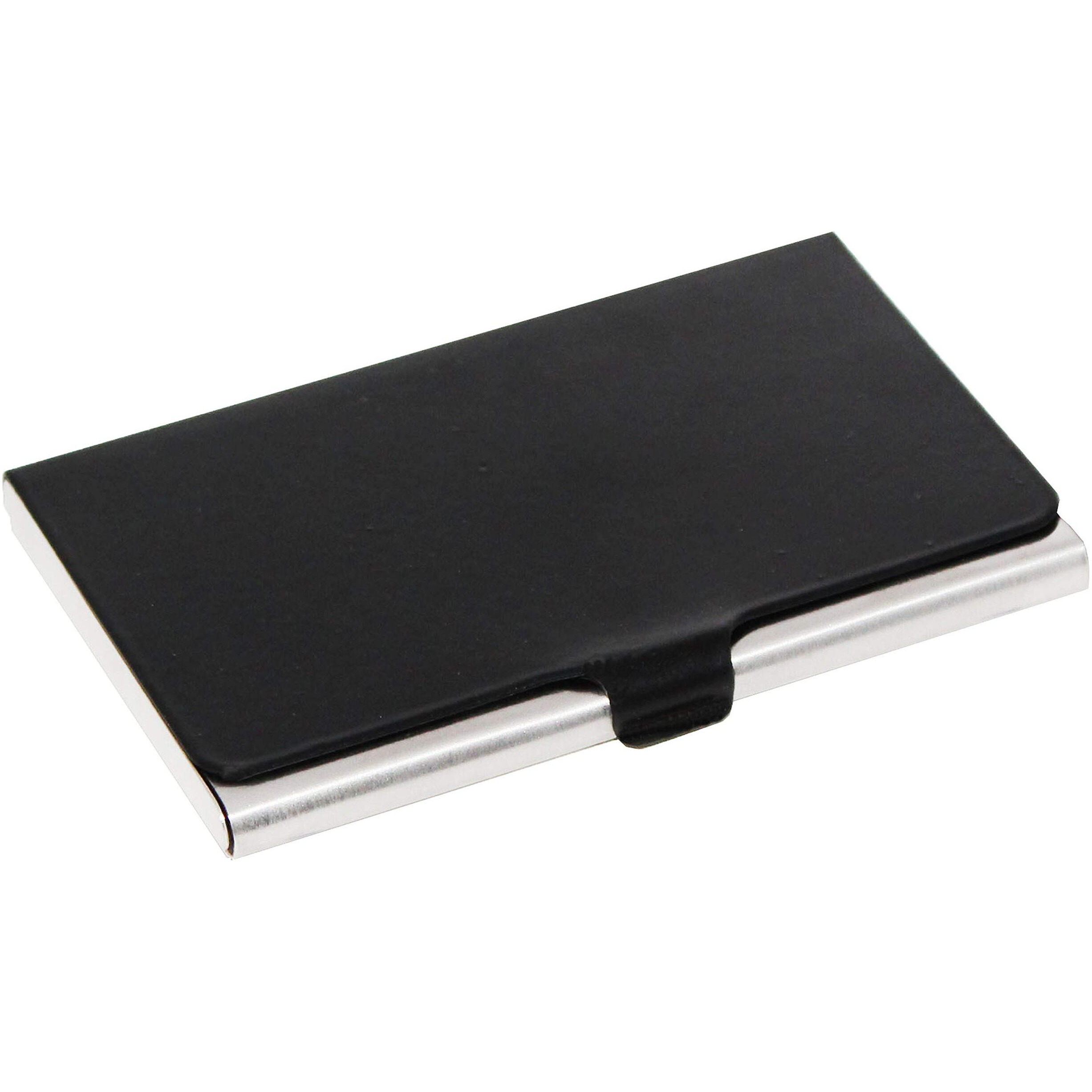 Ofixo Credit Card Holder Protector Stainless Steel Credit Card Wallet Slim Metal Credit Card Case For Women Or Men (Black-1150)