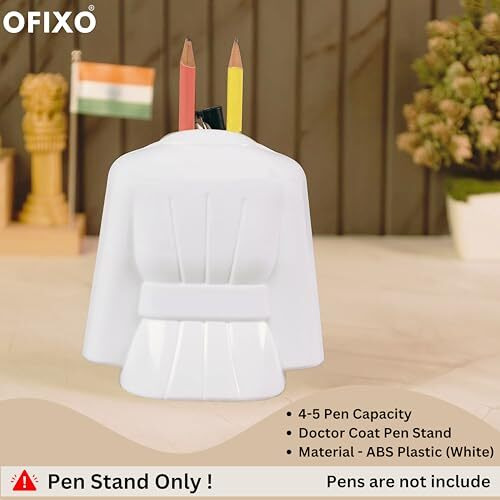 Ofixo Doctor Coat Pen Stand For Desk And Offices Tables (Plastic Material) Pack Of 1