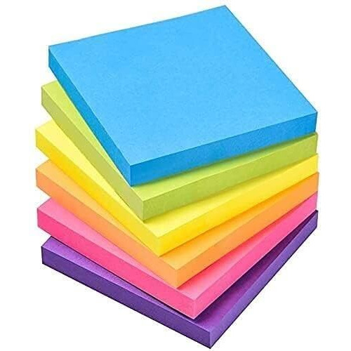Ofixo 400 Sticky Notes 3X3 Inch Bright Colors Self-Stick Pads For Office