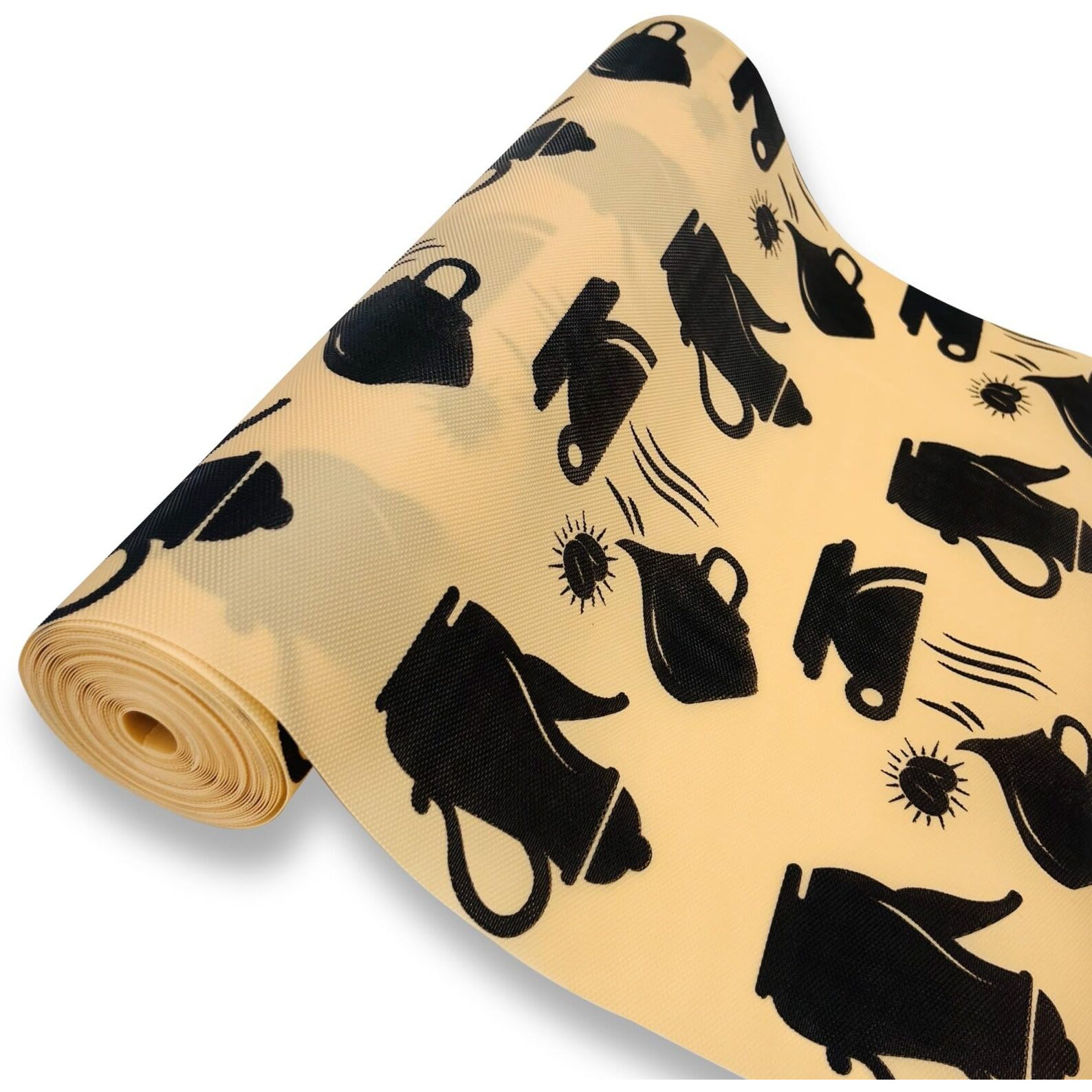 Ofixo Multipurpose | Super Strong Eva Anti-Slip Bathroom Kitchen Cabinet Placemats Shelf Mat Liner Sheets Roll, Fridge Mat, Table Mat (45Cm X 5 Meters Roll) (Coffee)