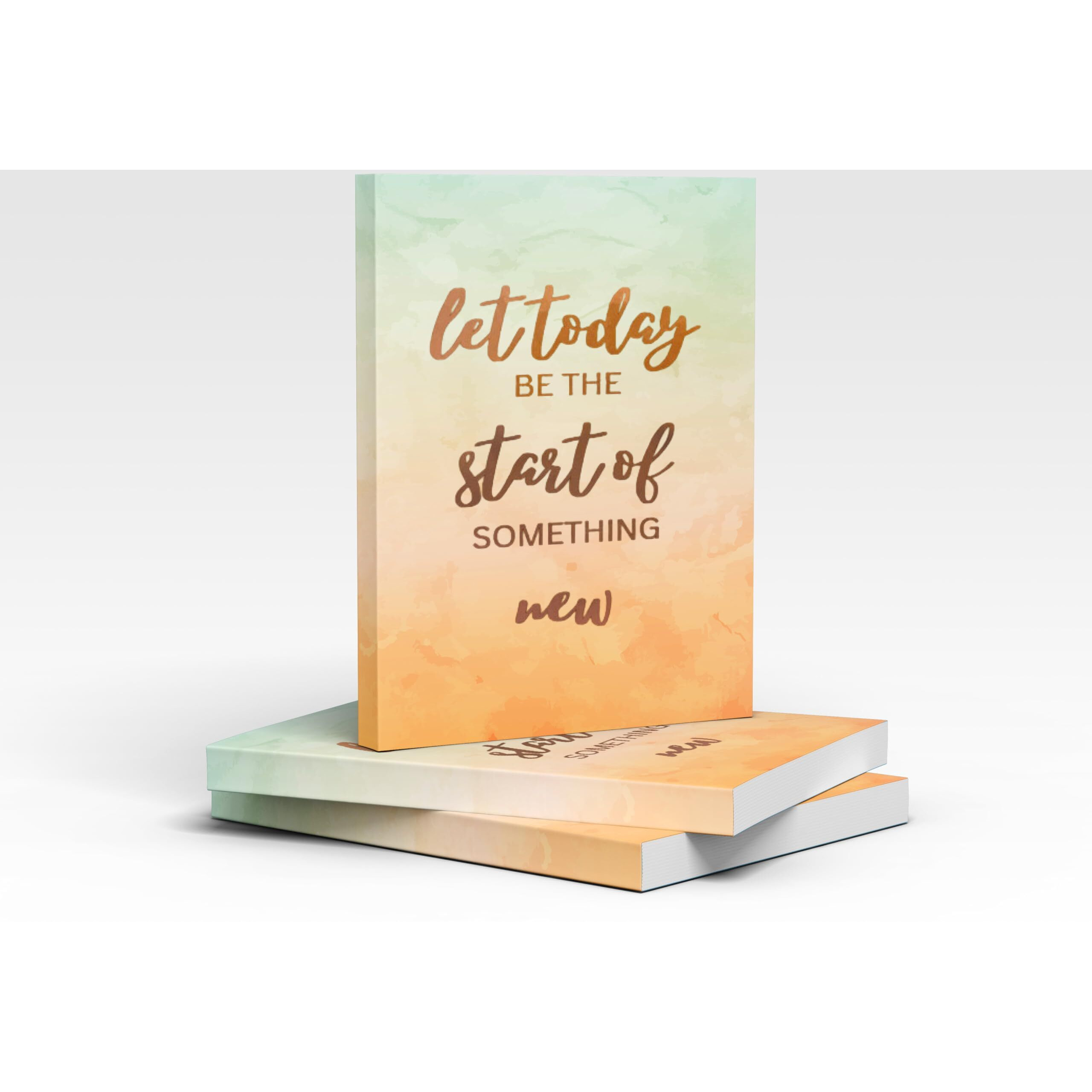 Accuprints Premium Soft Bound Notebook Diary For Girls And Women (A5,192 Ruled Pages With Planner, 80 Gsm) (Let Today Perfect)