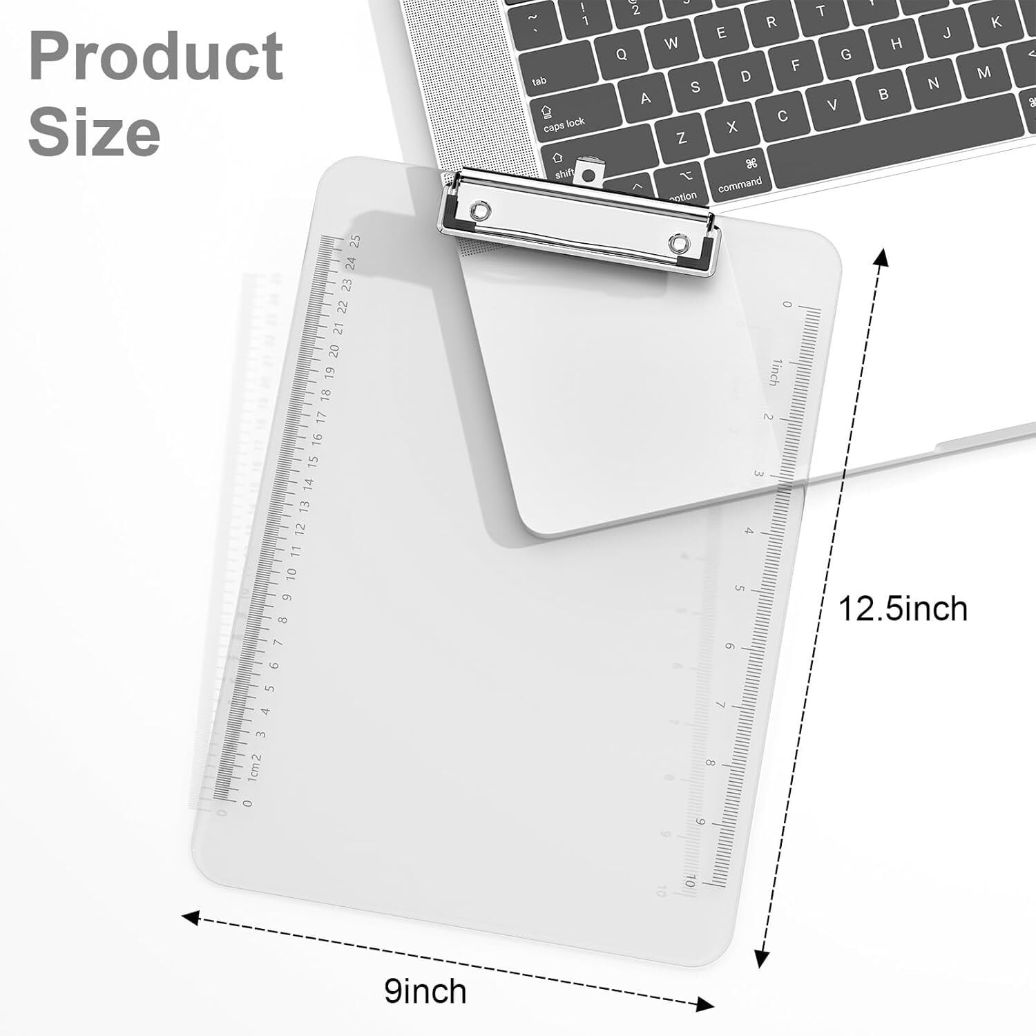 Accuprints Unbreakable Premium A4 Paper Clipboard Writing Pad | Size 32.5 X 23 Cm | Clipboards Drawing/Writing/Clipboard With Clip | Sturdy, Lightweight For Office, School, College (Transparent)