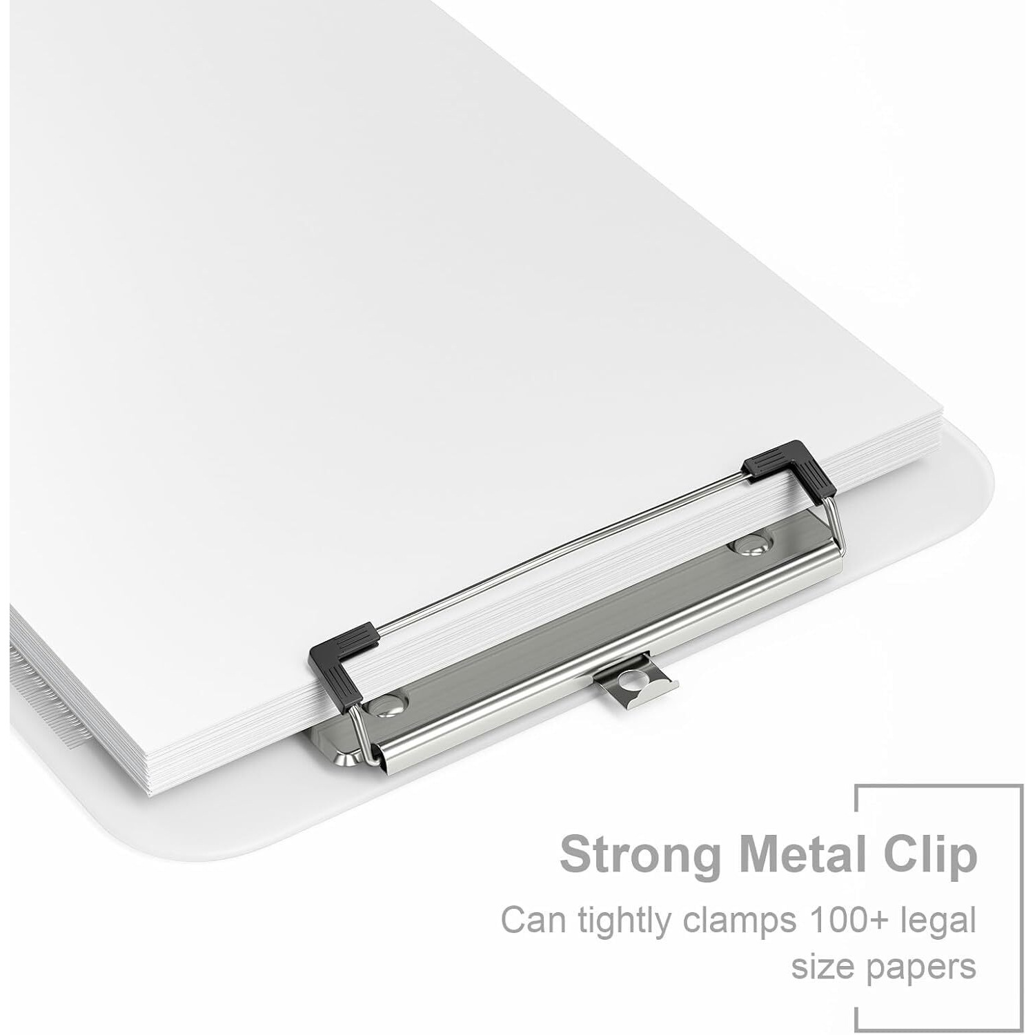 Accuprints Unbreakable Premium A4 Paper Clipboard Writing Pad | Size 32.5 X 23 Cm | Clipboards Drawing/Writing/Clipboard With Clip | Sturdy, Lightweight For Office, School, College (Transparent)