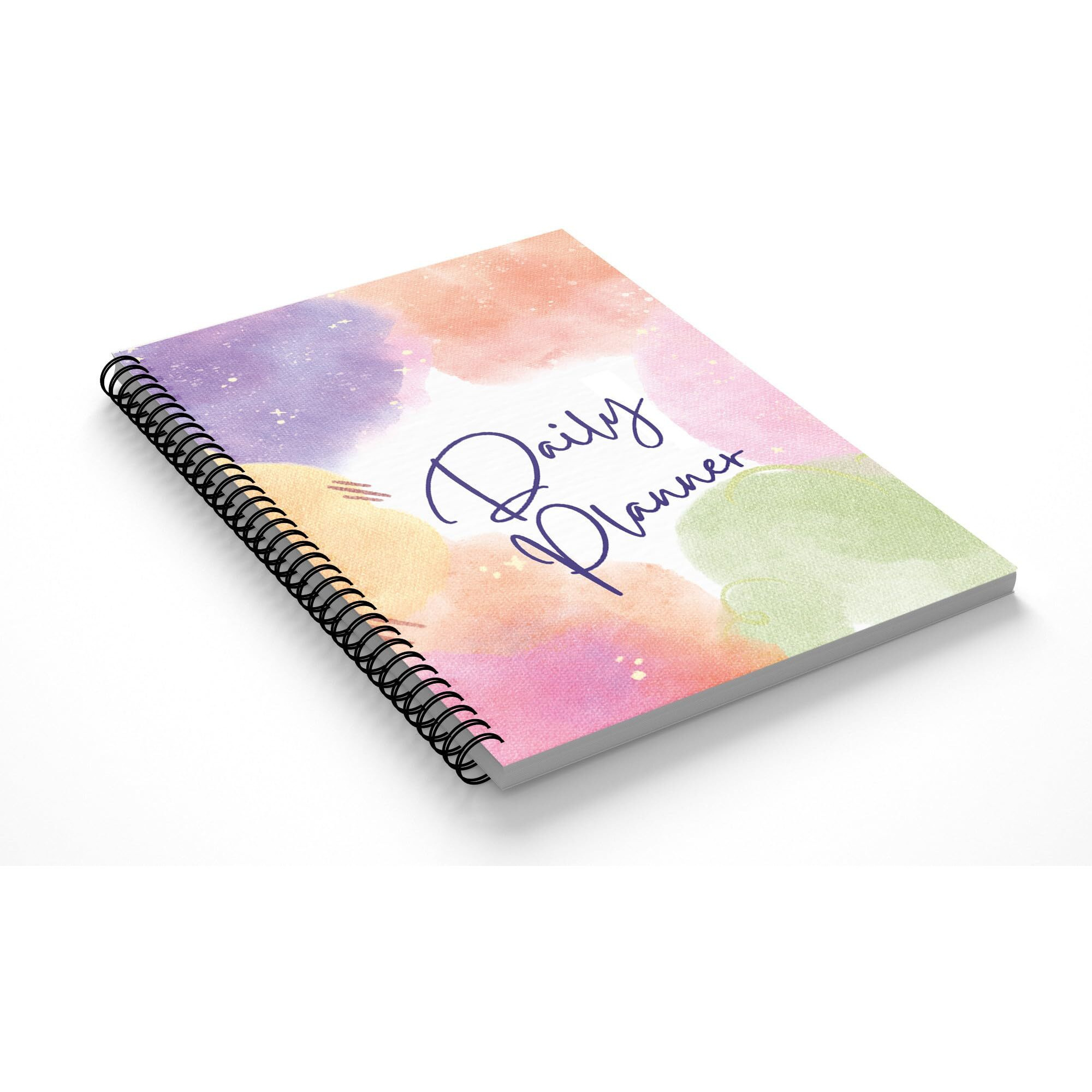 Accuprints Daily Planner Undated, Schedule Your Day, Manage To-Do List, Goals Tracker, Wellness Tracker - 3 Month Planners (Cloud Daily Planner)