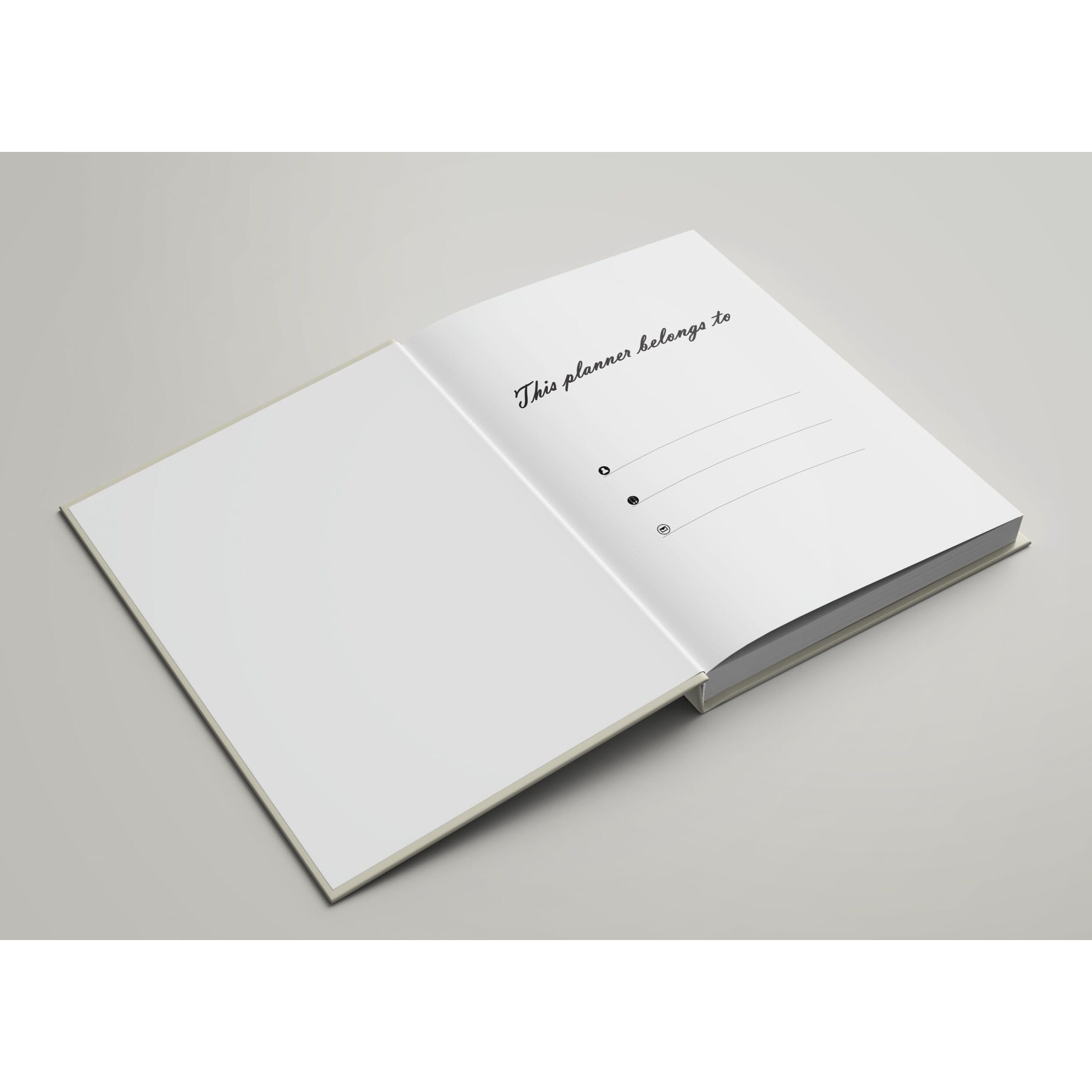 Accuprints Hard Bound Paper Notebook|Compact Size A5 (8.25 X 5.7)|200 Pages, 80 Gsm|Flat Opening Hardbound Quitting Diary-01