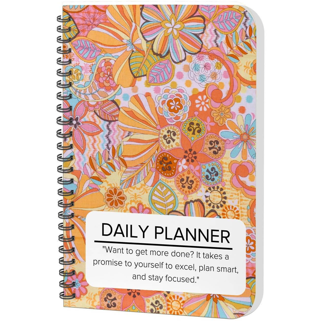 Accuprints Daily Planner Undated, Schedule Your Day, Manage To-Do List, Goals Tracker, Wellness Tracker - 3 Month Planners (Abstract Daily Planner)