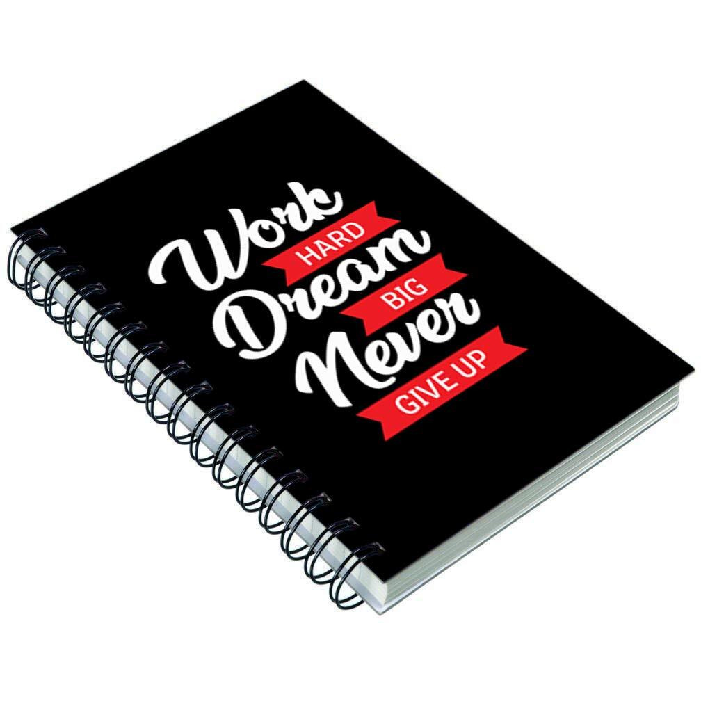 Accuprints Wiro Hard Bound Size -A5 (6 By 9 Inch) Notebook Diary Ruled 200 Pages-Notebook Diary (Multi Color)
