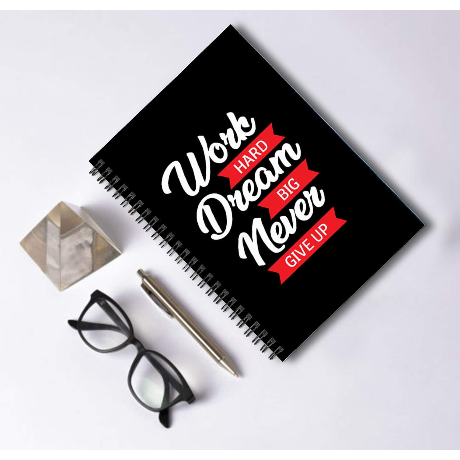 Accuprints Wiro Hard Bound Size -A5 (6 By 9 Inch) Notebook Diary Ruled 200 Pages-Notebook Diary (Multi Color)