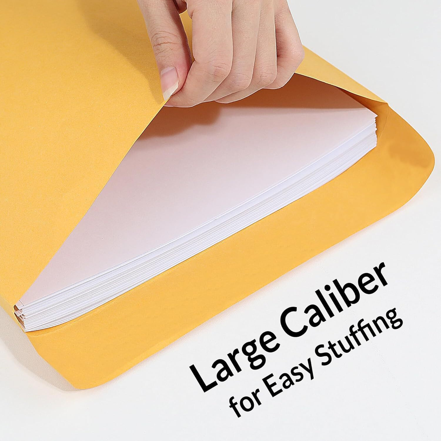 Accuprints Paper Envelopes With Lamination (Pack Of 50,Yellow,A4 Size)