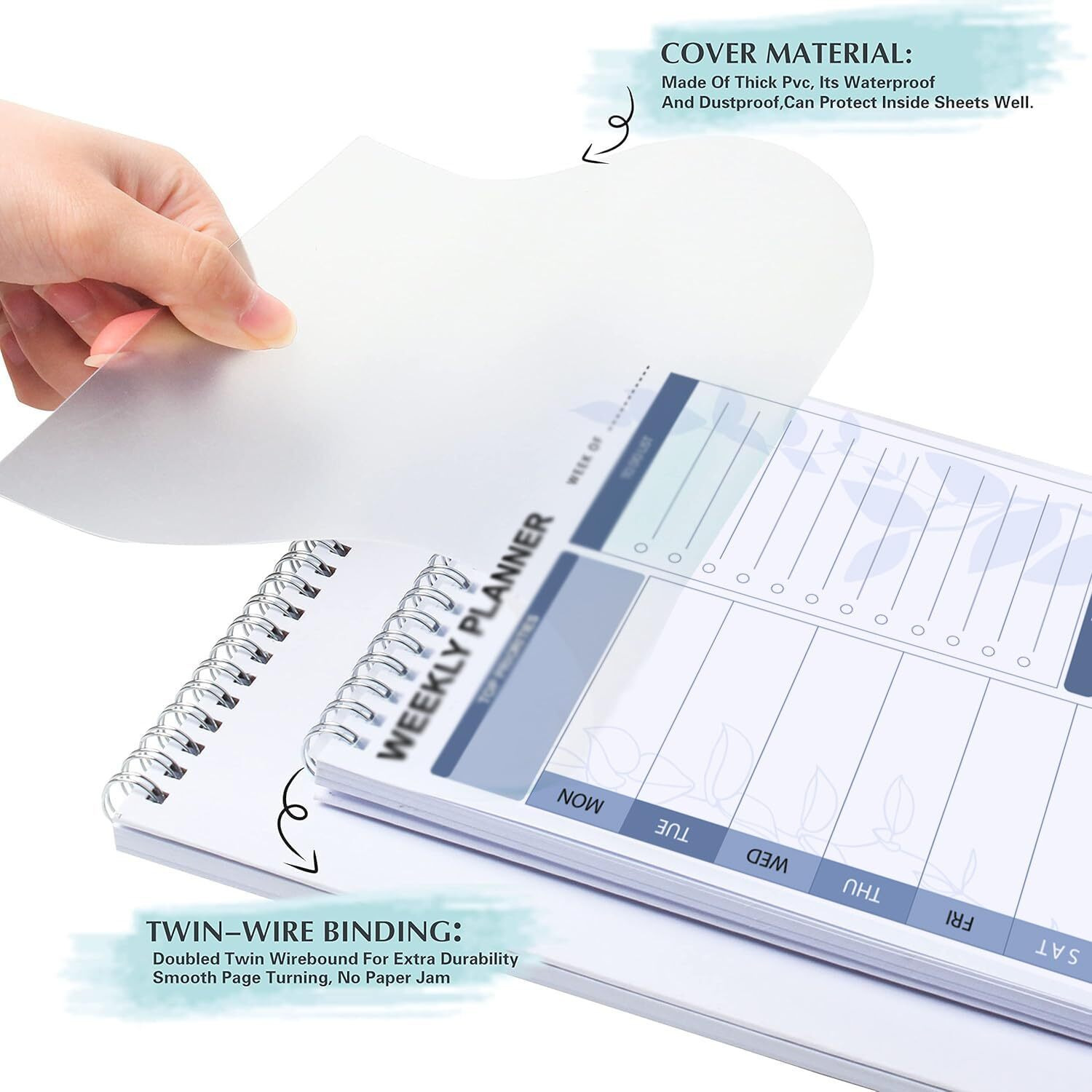 Accuprints A5 To Do List Notepad - Daily Planner Undated 50 Sheets/100 Pages Tear Off, 5.8" X 8.2" | Planning Memo Pad | Checklist Productivity Note Pad For Work And Personal Organized (Weekly Planner Pad)