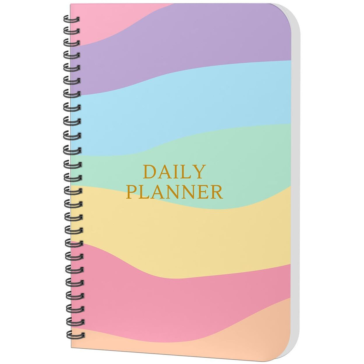 Accuprints Daily Planner Undated, Schedule Your Day, Manage To-Do List, Goals Tracker, Wellness Tracker - 3 Month Planner (Multicolor Daily Planner)