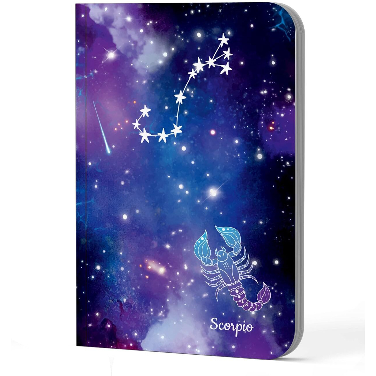 Accuprints A5 Premium Soft Bound Notebook Size 5.8 * 8.25 Inches Diary For Girls And Women (144 Ruled Pages With Planner, 80 Gsm) (Scorpio Zodiac Signs)