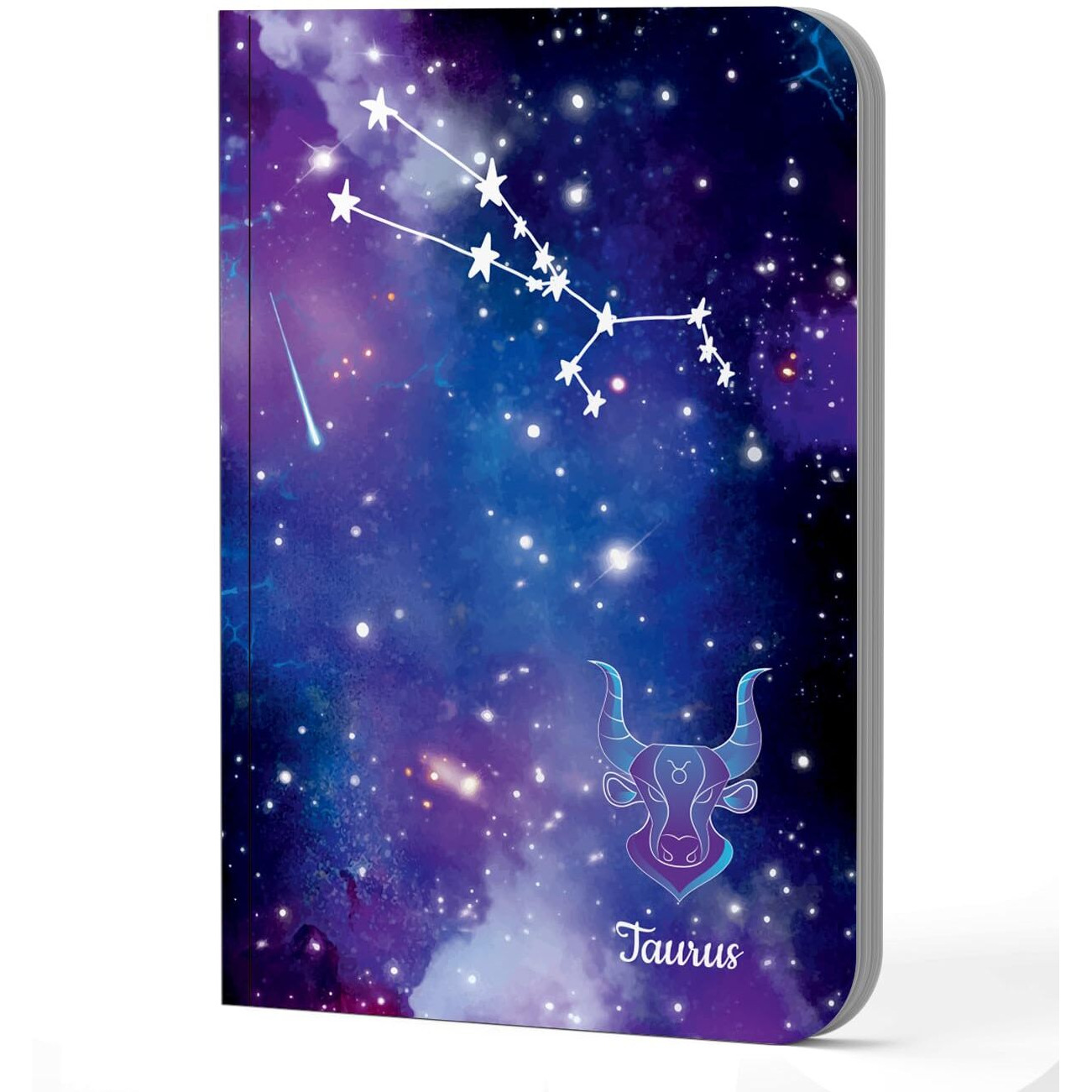 Accuprints A5 Premium Soft Bound Notebook Size 5.8 * 8.25 Inches Diary For Girls And Women (144 Ruled Pages With Planner, 80 Gsm) (Taurus Zodiac Signs)