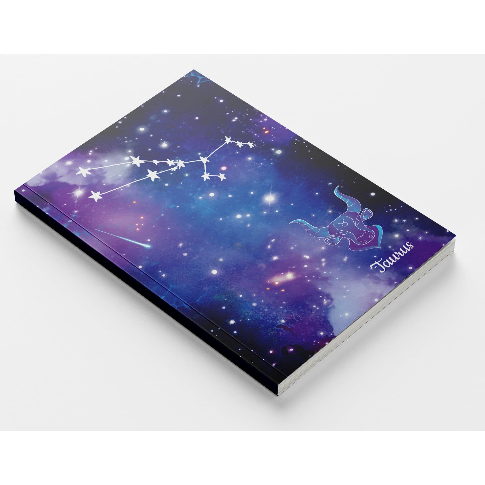 Accuprints A5 Premium Soft Bound Notebook Size 5.8 * 8.25 Inches Diary For Girls And Women (144 Ruled Pages With Planner, 80 Gsm) (Taurus Zodiac Signs)