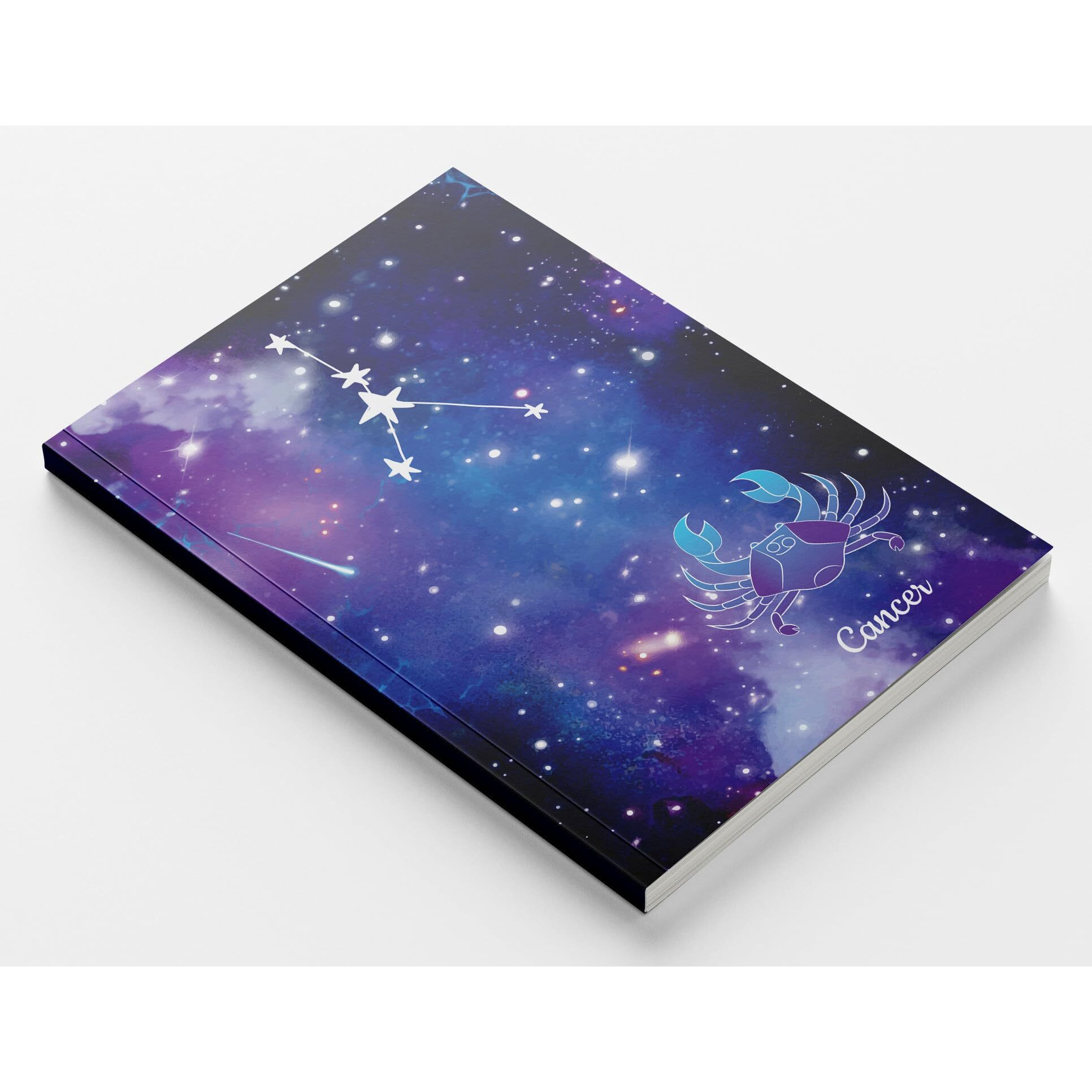Accuprints A5 Premium Soft Bound Notebook Size 5.8 * 8.25 Inches Diary For Girls And Women (144 Ruled Pages With Planner, 80 Gsm) (Cancer Zodiac Signs)