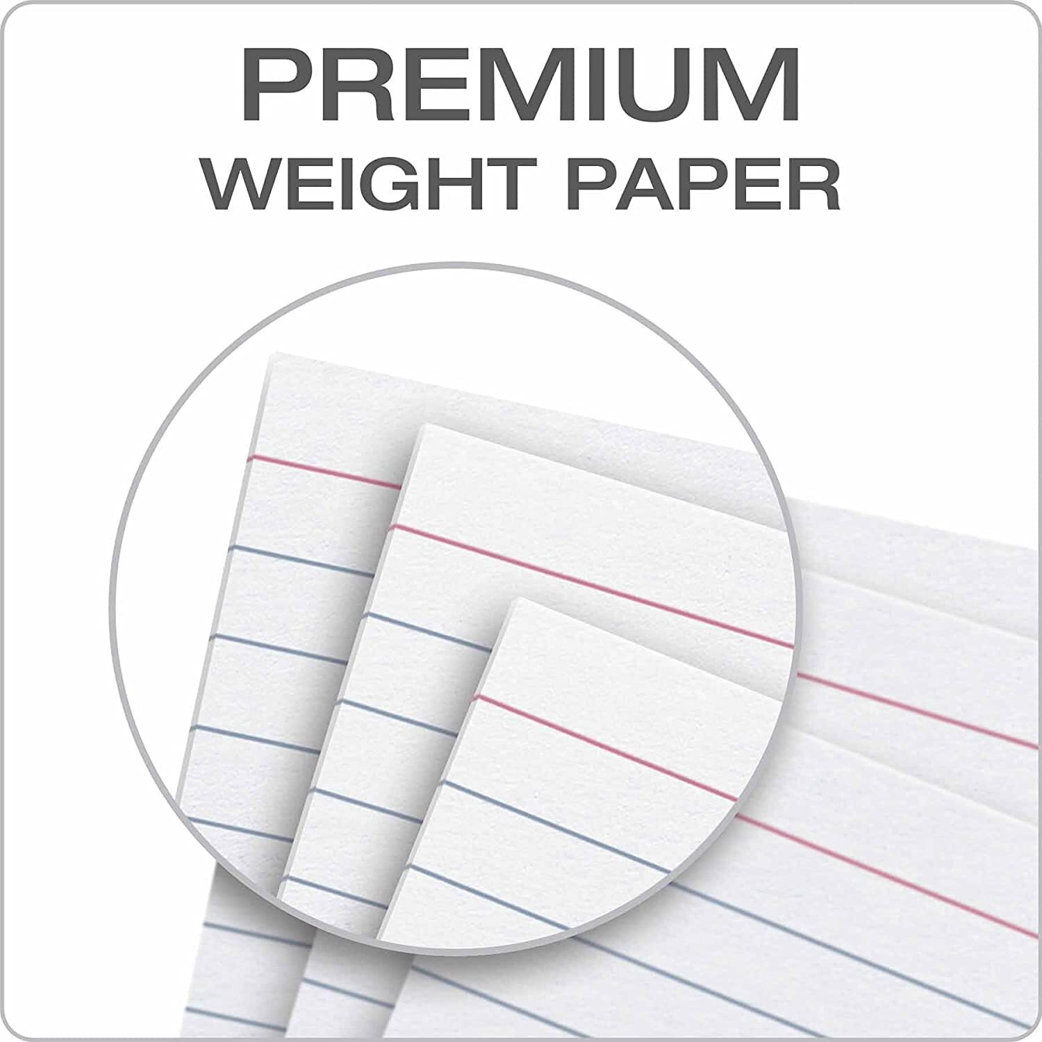 True-Ally Unruled Index Flash Cards - 3X5 Inch, White, 150 Cards, 200 Gsm - With Free Binder Rings For Short Notes, Cue Cards, Cheat Sheets, Exam, Interview Preparation (3X5 Inch Plain - 150 Sheets)