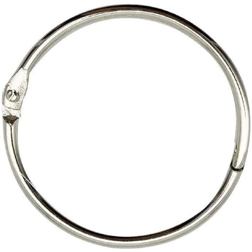True-Ally 20Mm Multipurpose Book Binder Rings, 20 Pcs - Metal Iron Nickel Plated Loose Leaf Book Rings For Binders, Index Cards & Craft Projects